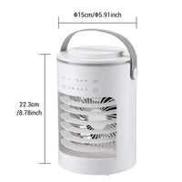 Small Space Air Conditioning for Home Rechargeable Portable Summer Desktop Air Cooler Spray Fan Moist Clean Air for Office Room