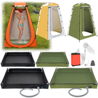 Foldable Shower Base with Drain Hose for Camping & Outdoor Use | Field to Peak.