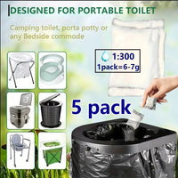 Camping Toilet Waste Gel Powder for Easy Disposal