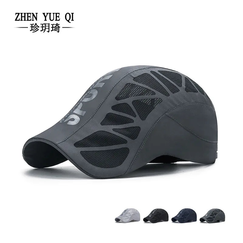Quick Dry Mesh Sports Cap for Outdoor Activities