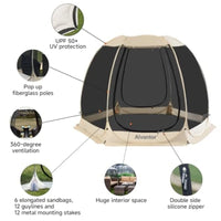 Pop Up Screen House Gazebo Mosquito Net Shelter