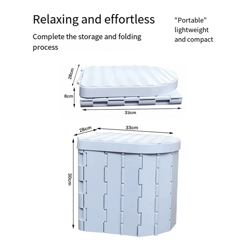 Portable Folding Toilet for Camping & Travel – Lightweight & Durable