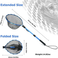 Portable Telescopic Fishing Landing Net – Folding Aluminum Alloy Trout Fishing Net