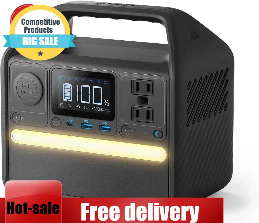521 Portable Power Station (256Wh) – 300W Solar Generator for Home Backup & Camping