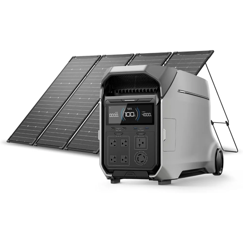4096Wh Portable Power Station 4000W Home Backup Power