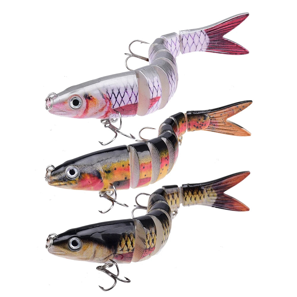 Multi Jointed Swimbait Fishing Lure – Slow Sinking Artificial Crankbait for Bass & Trout Fishing