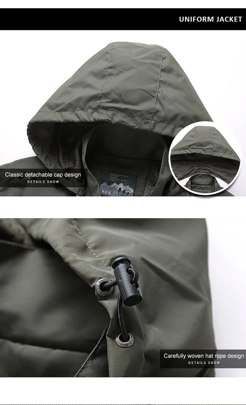 Waterproof Windbreaker Jacket for Hiking & Fishing