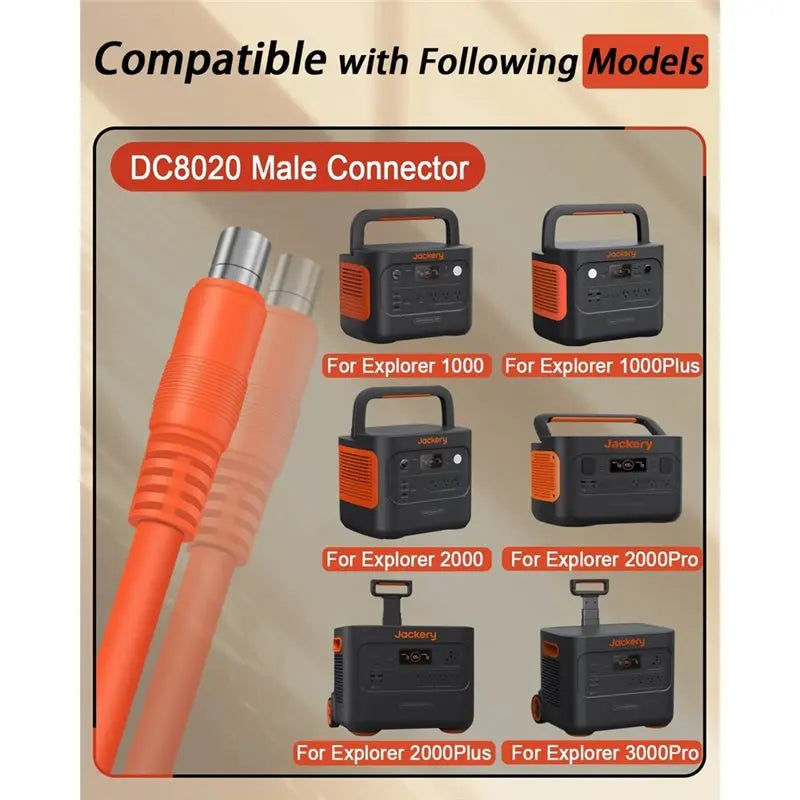 Jackery Car Charging Cable for Portable Power Stations