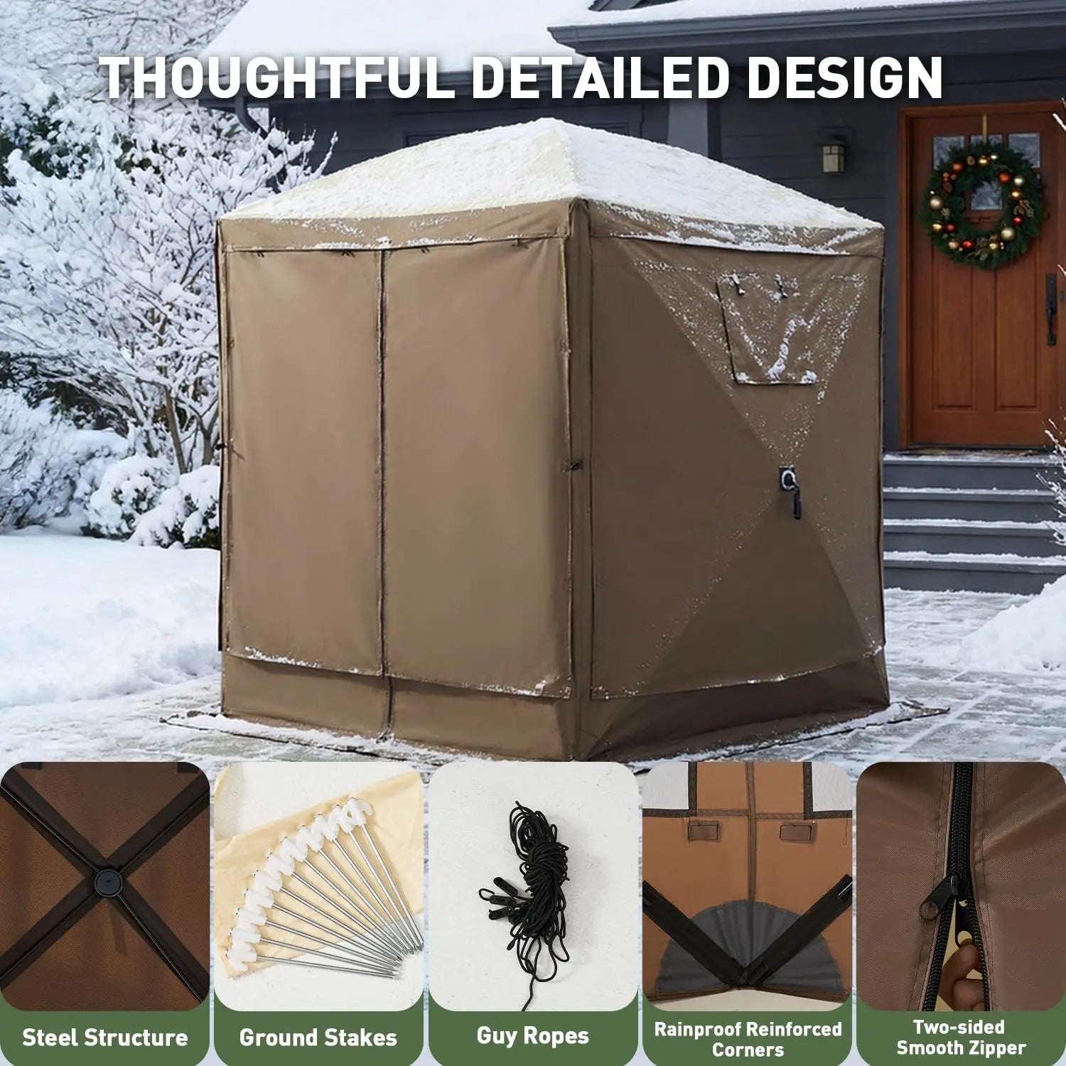12x12 Pop Up Gazebo Screen Tent Outdoor Shelter