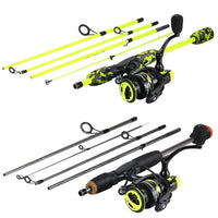 Heavy Duty Carbon Fiber Fishing Rod Combo – Portable Spinning Rod & Reel Set with Accessories