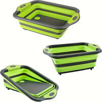 Foldable Camping Basin with Sink & Storage Organizer