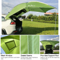 Waterproof Car Rear Tent Camping Shelter Outdoor Car Tent Beach Sun Shelter Awning Shelter Automobile Rooftop Rain Canopy