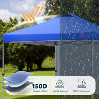 8x8 Pop Up Canopy Tent with Sidewall