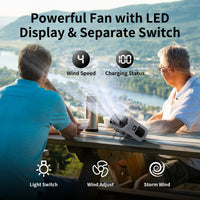 Socoolfan 14500mAh Wearable Waist Fan – Portable Dual Air Vent Fan for Travel, Sports & Outdoor Work
