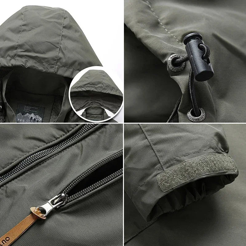 Waterproof Windbreaker Jacket – Outdoor Hiking, Camping & Fishing Casual Coat
