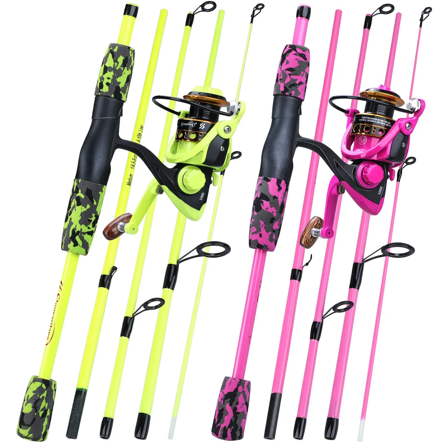 Heavy Duty Carbon Fiber Fishing Rod Combo – Portable Spinning Rod & Reel Set with Accessories