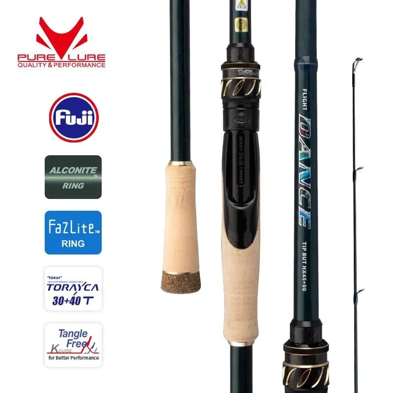 PURELURE DANCE S822H Spinning Rod – High Carbon Long Casting | Field to Peak.