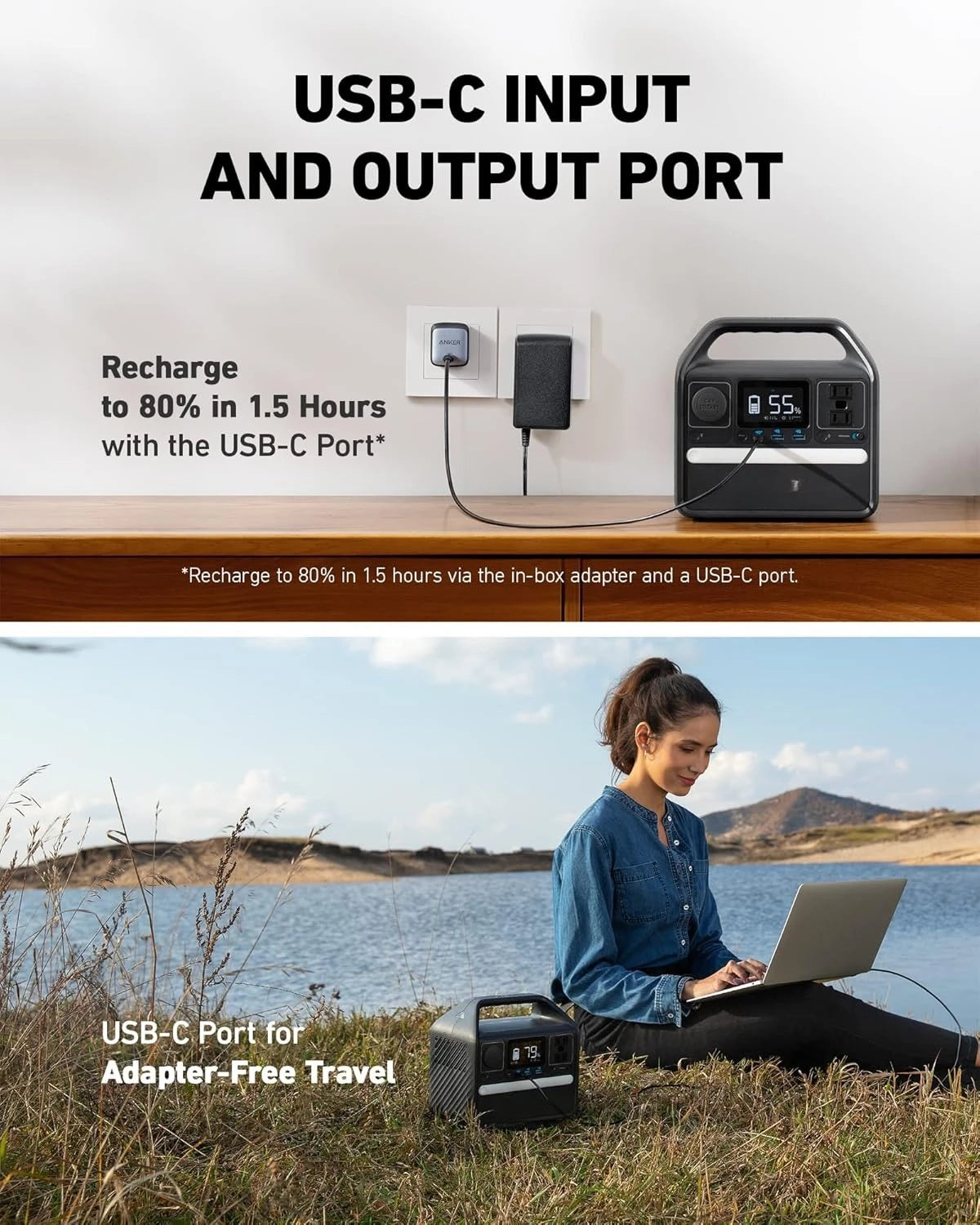 521 Portable Power Station 300W Solar Generator