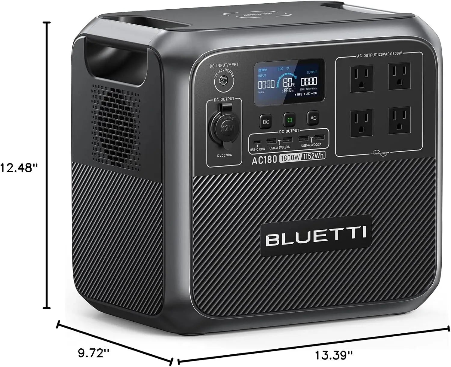 BLUETTI AC180 Portable Power Station 1800W Generator