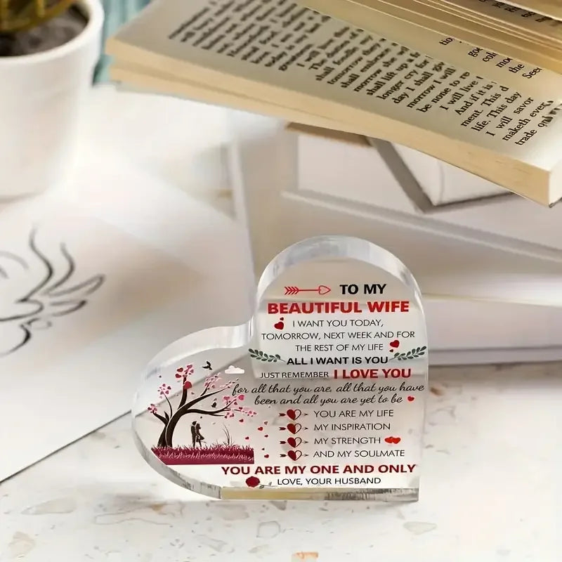 Romantic Heart Keepsake - Gift for Wife