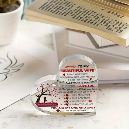 Romantic Heart Keepsake - Gift for Wife