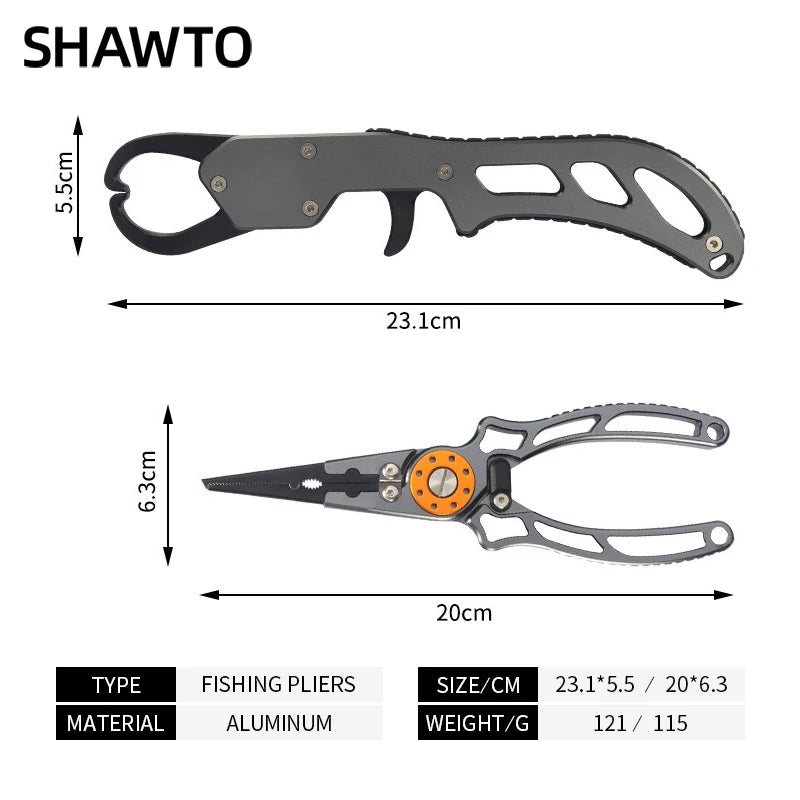 Shawto Fishing Pliers & Grip – Anti-Corrosion Aluminum Tool