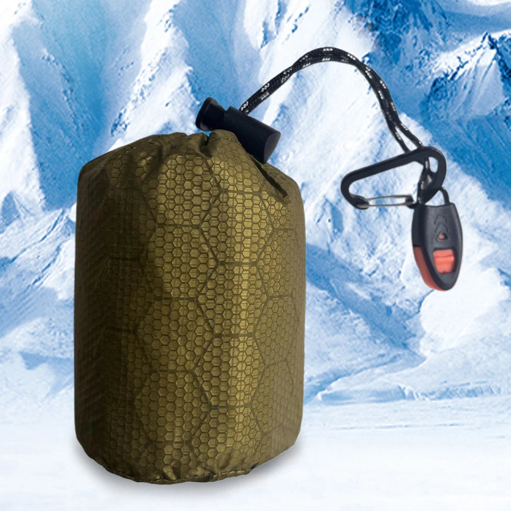 Waterproof Thermal Emergency Sleeping Bag - Portable Survival Bivy Sack