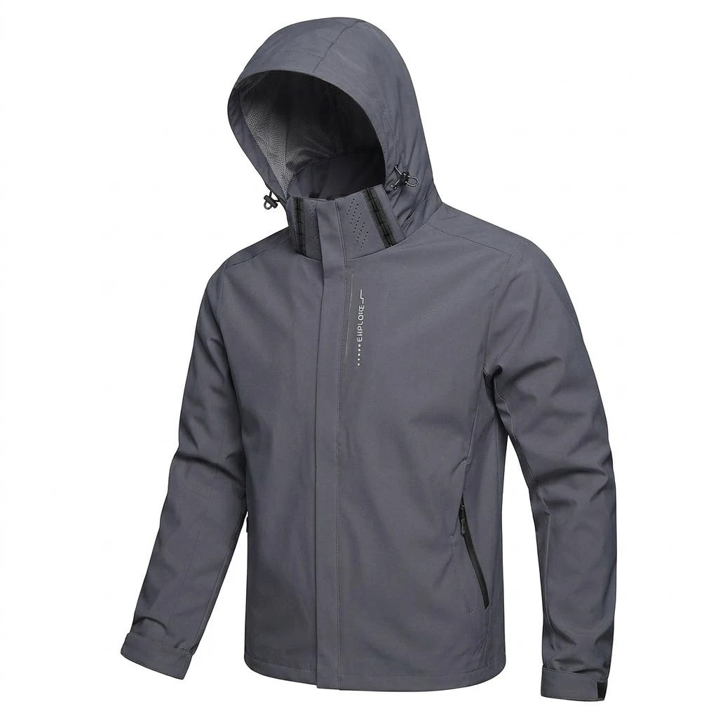 Waterproof Windproof Jacket – Lightweight Hoodie for Hiking, Cycling & Outdoor Work