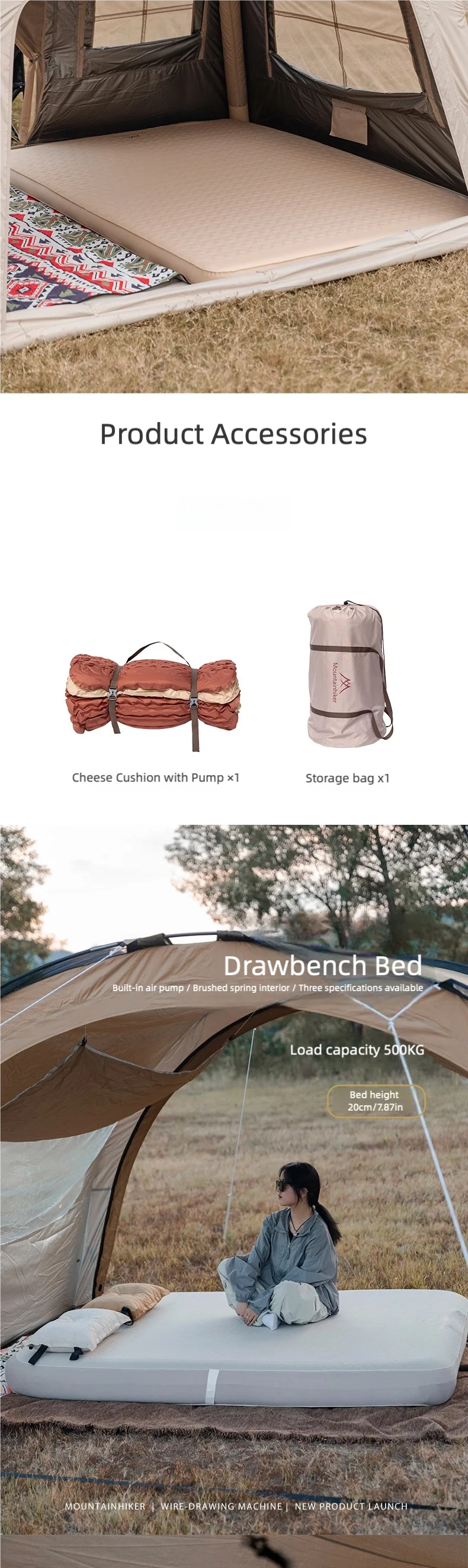 Mountainhiker Self Inflating Camping Air Mattress with Pump