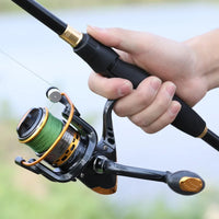 Sougayilang Telescopic Fishing Combo 1.8m 2.1m 2.4m Carbon Fiber Rod and 5.5:1 13+1BB Spinning Fishing Reel Fishing Kit Pesca
