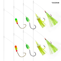 Heavy Duty Pre-Tied Fishing Rigs – Handmade Fishing Line Rigs (10LB-100LB)
