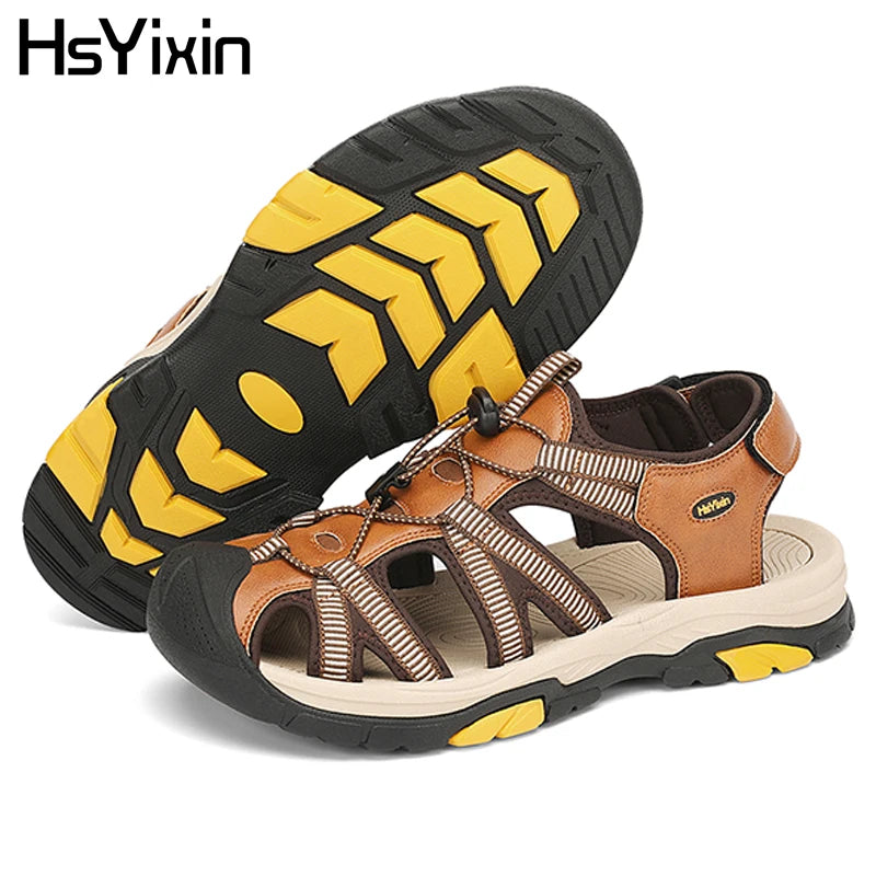 Men's Waterproof Hiking Sandals Outdoor Beach Sandals