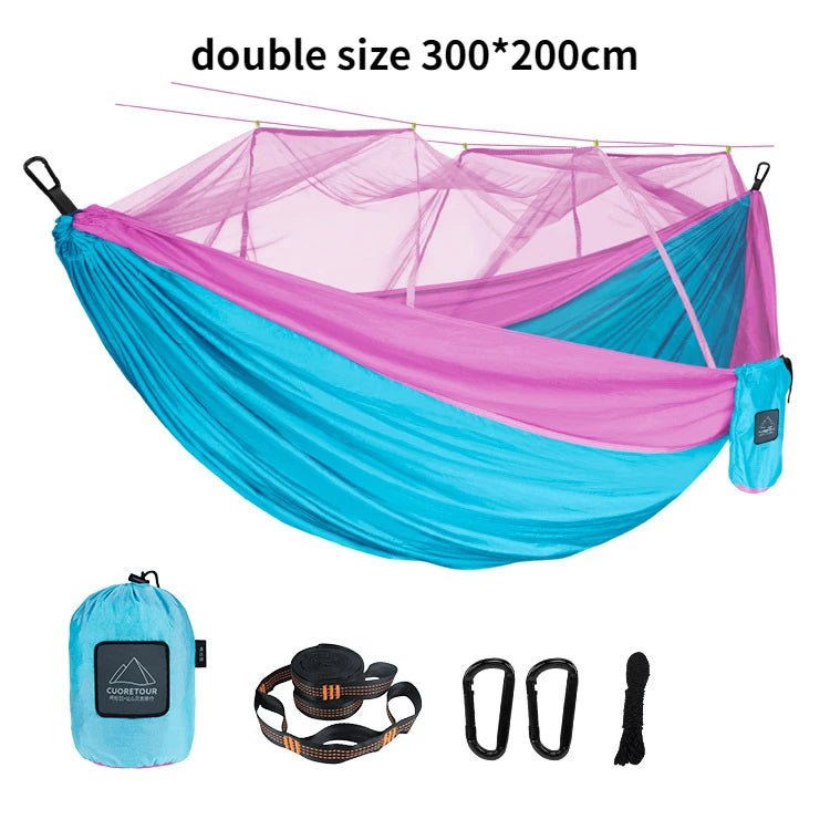 Camping Hammock with Mosquito Net for Outdoor Travel