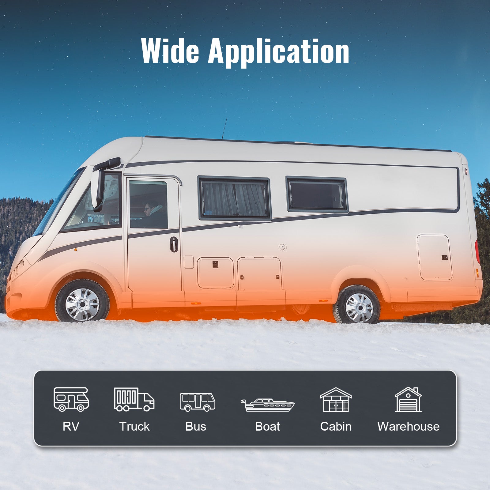 12V Diesel Air Heater with Bluetooth Control