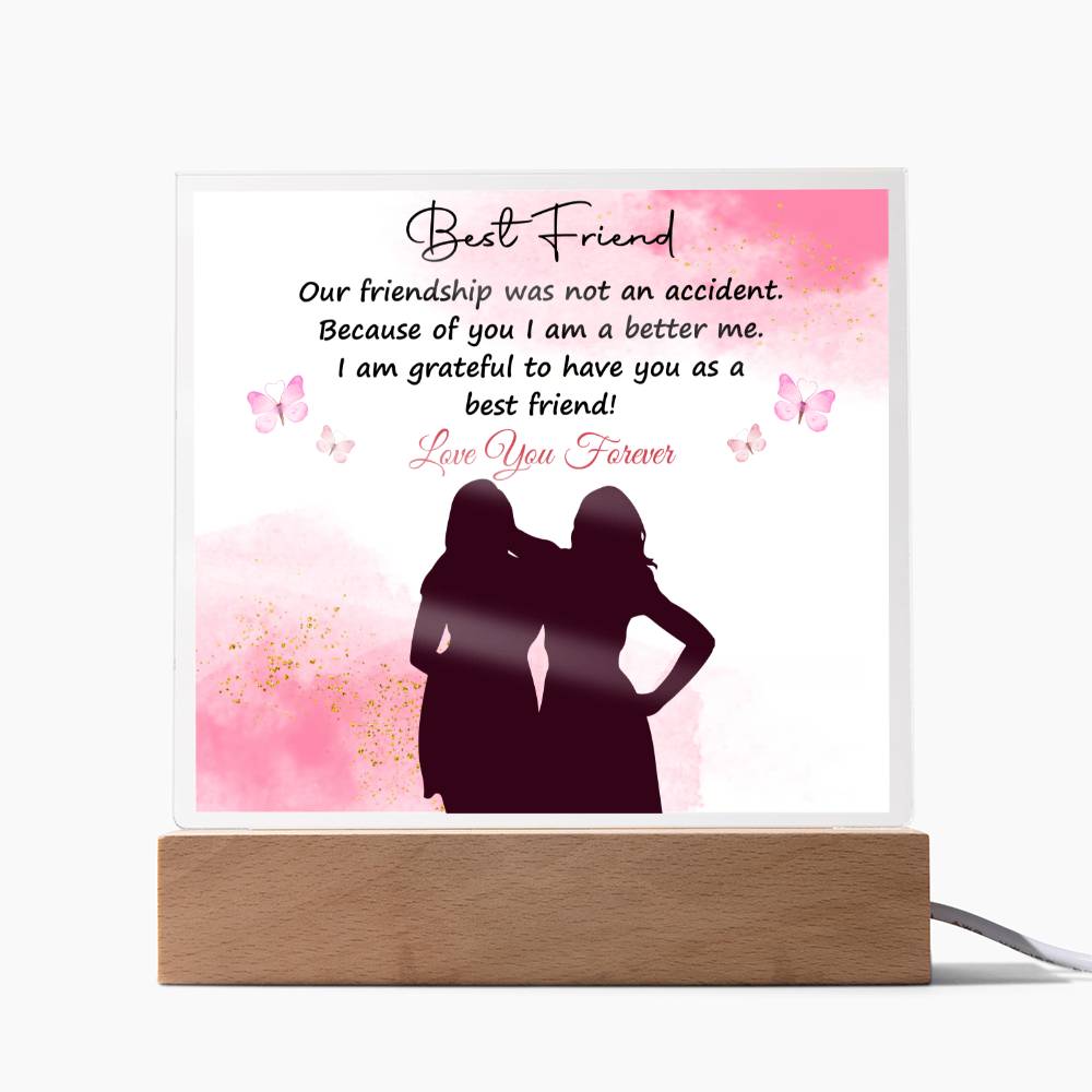 To My Bestfriend | I Love You | Acrylic Square Plaque