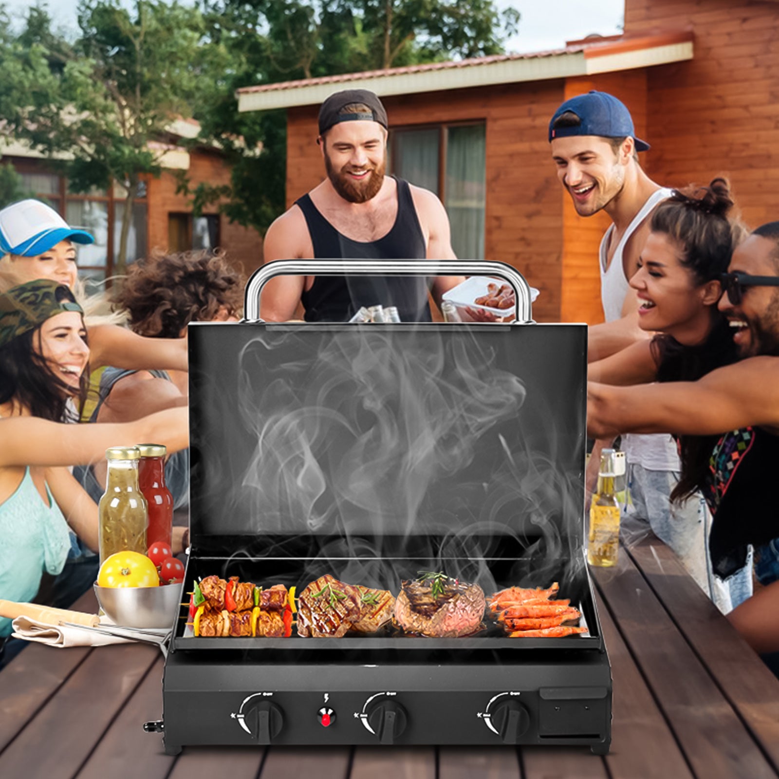 Portable Tabletop Gas Grill for Camping & Travel
