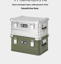 Aluminum Camping Storage Box Outdoor Gear Organizer