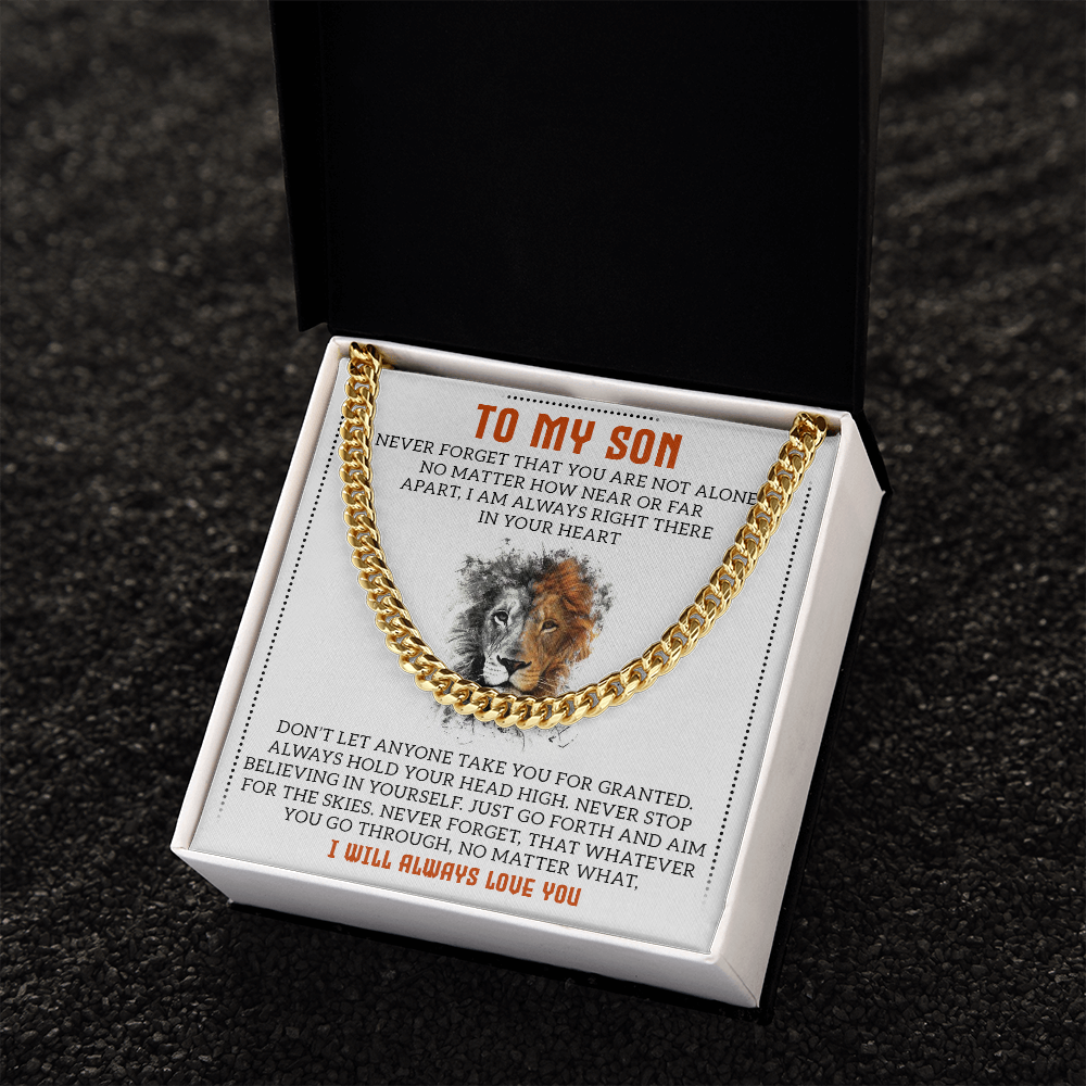 To My Son - Cuban Link Chain