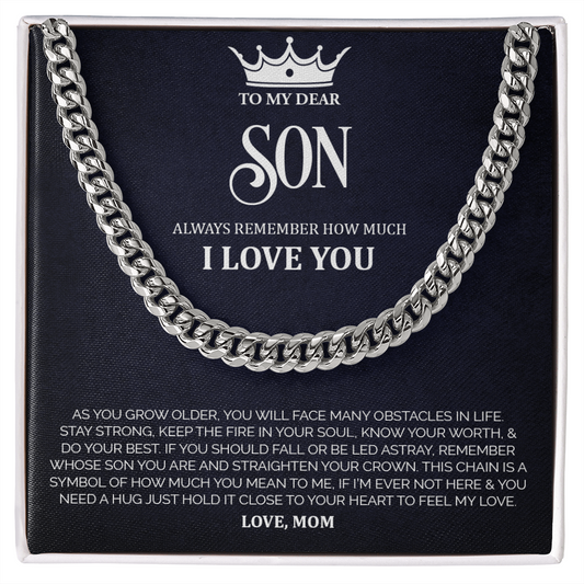 To My Dear Son - Cuban Link Chain