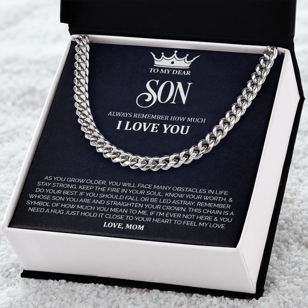 To My Dear Son - Cuban Link Chain