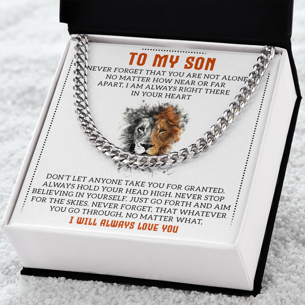 To My Son - Cuban Link Chain