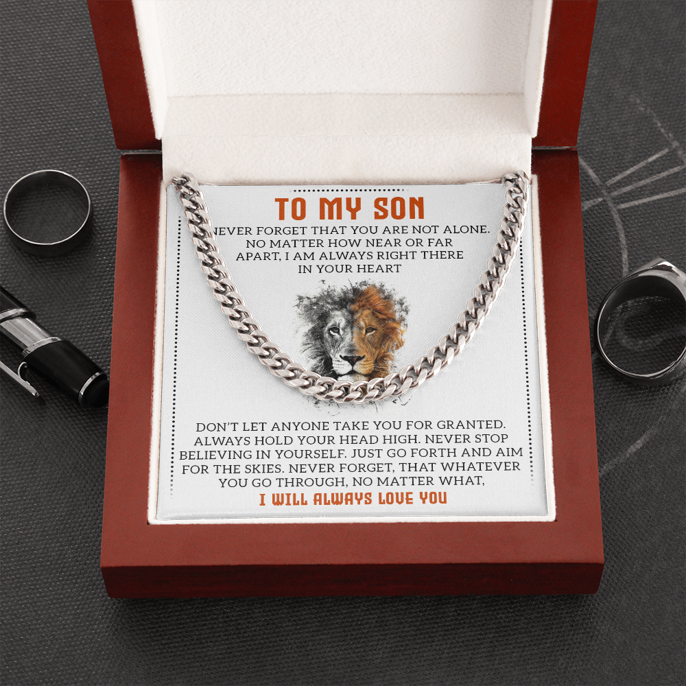 To My Son - Cuban Link Chain