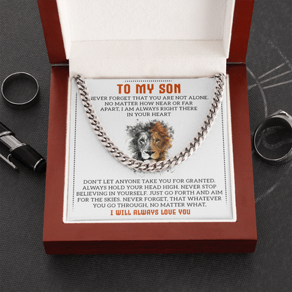 To My Son - Cuban Link Chain