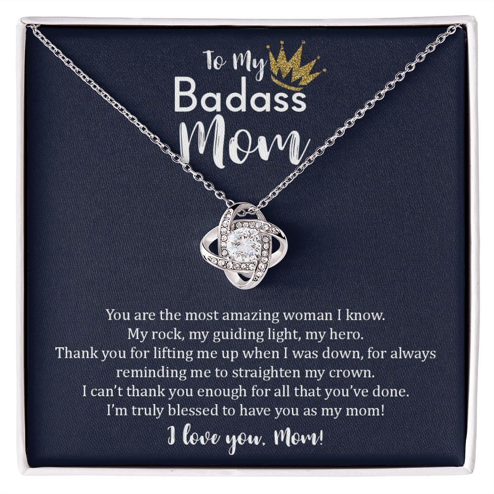 To My Badass Mom - Love Knot Necklace