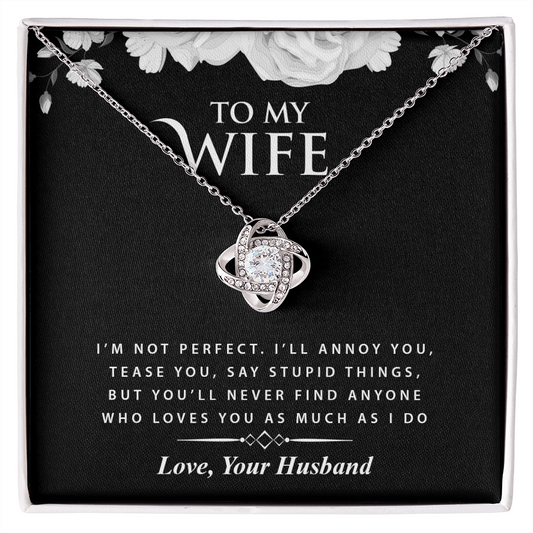 To My Wife - Love Knot Necklace