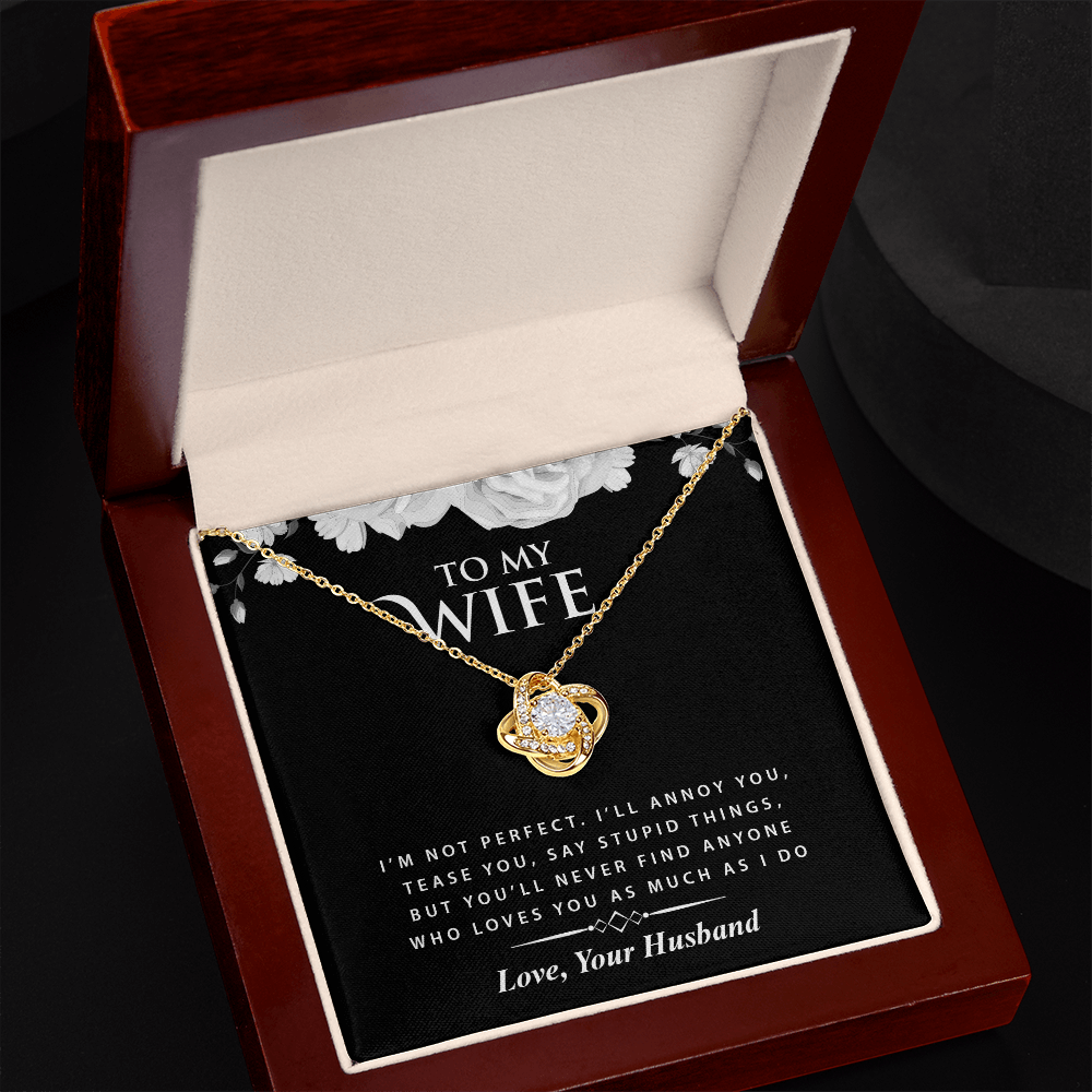 To My Wife - Love Knot Necklace
