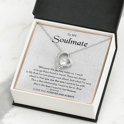 To My Soulmate - Forever Love Necklace